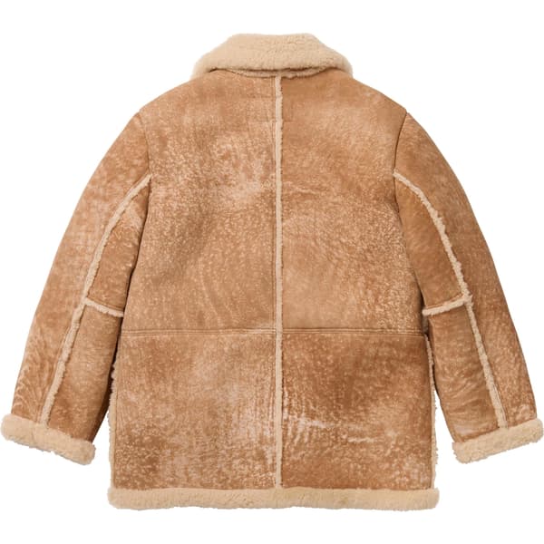 Supreme Schott Shearling Coat - Tan (front)