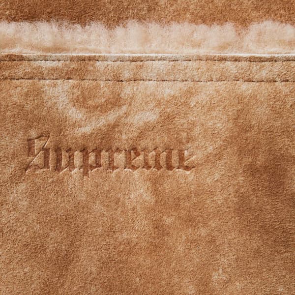 Supreme Schott Shearling Coat - Tan (front)