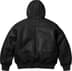 Supreme Schott Shearling Hooded Work Jacket - Black (front)