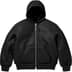 Supreme Schott Shearling Hooded Work Jacket - Black (front)