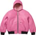Supreme Schott Shearling Hooded Work Jacket - Pink (front)