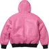 Supreme Schott Shearling Hooded Work Jacket - Pink (front)