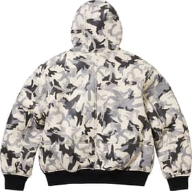 Supreme Schott Shearling Hooded Work Jacket Snow Camo