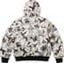 Supreme Schott Shearling Hooded Work Jacket - Snow Camo (front)