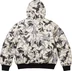 Supreme Schott Shearling Hooded Work Jacket - Snow Camo (front)