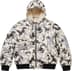 Supreme Schott Shearling Hooded Work Jacket - Snow Camo (front)