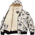 Supreme Schott Shearling Hooded Work Jacket - Snow Camo (front)