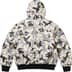 Supreme Schott Shearling Hooded Work Jacket - Snow Camo (front)