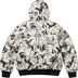 Supreme Schott Shearling Hooded Work Jacket - Snow Camo (front)