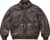 Supreme Schott Snow White Hand-Painted Leather A2 Jacket - Brown (front)