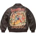 Supreme Schott Snow White Hand-Painted Leather A2 Jacket - Brown (front)