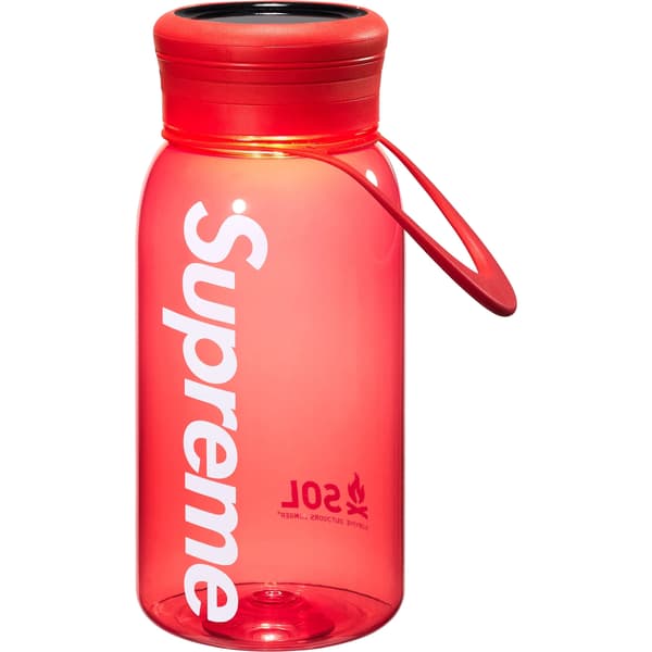 Supreme SOL Water Bottle Lantern - Red (front)