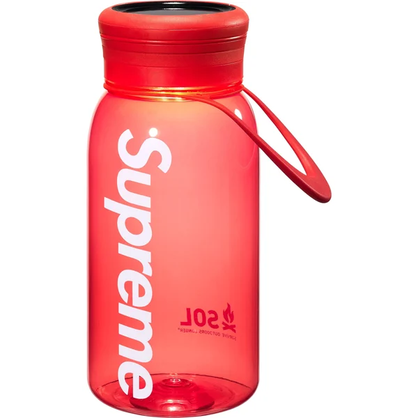 Supreme SOL Water Bottle Lantern - Red (front)