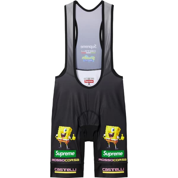 Supreme SpongeBob SquarePants Castelli Cycling Bib - Black (front)