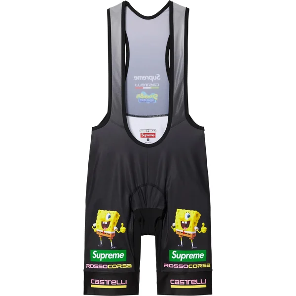 Supreme SpongeBob SquarePants Castelli Cycling Bib - Black (front)