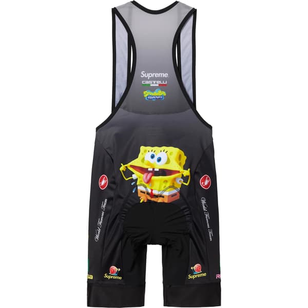 Supreme SpongeBob SquarePants Castelli Cycling Bib - Black (front)