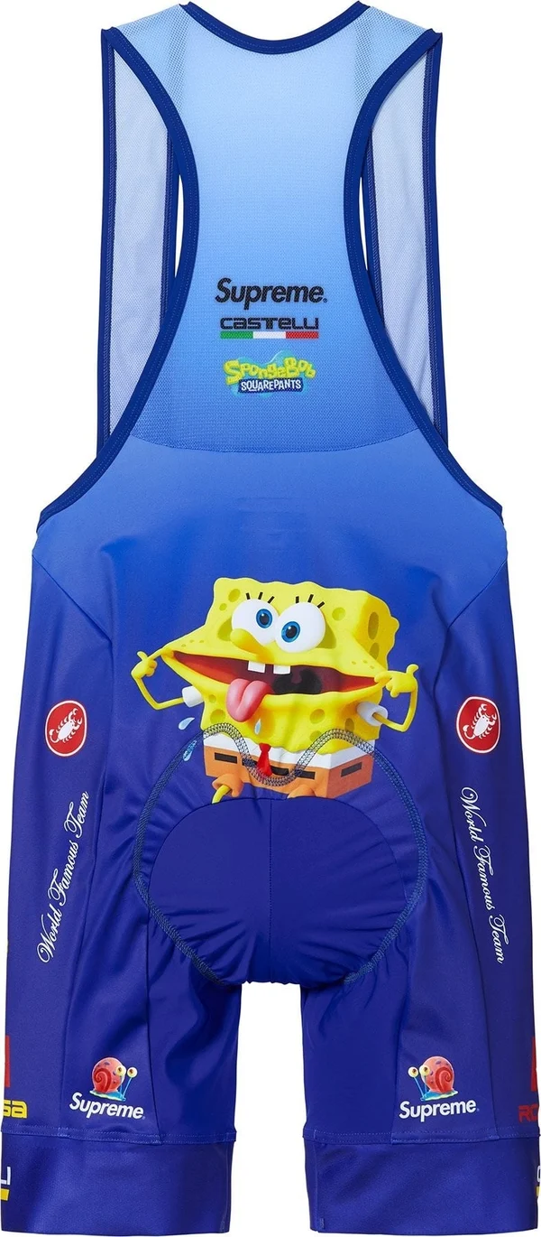 Supreme SpongeBob SquarePants Castelli Cycling Bib - Blue (front)