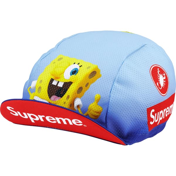 Supreme SpongeBob SquarePants Castelli Cycling Cap - Blue (front)