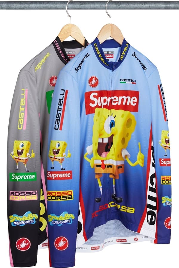 Supreme SpongeBob SquarePants Castelli L/S Cycling Jersey - Product Image