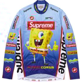 Supreme SpongeBob SquarePants Castelli L/S Cycling Jersey Blue