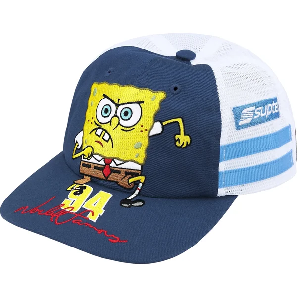 Supreme SpongeBob SquarePants Jeff Hamilton Mesh Back 6-Panel - Navy (front)