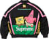 Supreme SpongeBob SquarePants Jeff Hamilton Racing Jacket - Black (front)