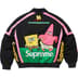 Supreme SpongeBob SquarePants Jeff Hamilton Racing Jacket - Black (front)