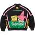Supreme SpongeBob SquarePants Jeff Hamilton Racing Jacket - Black (front)