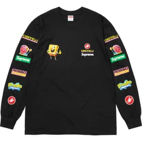 Supreme SpongeBob SquarePants Castelli Racing L/S Tee Black