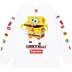 Supreme SpongeBob SquarePants Castelli Racing L/S Tee - White (front)