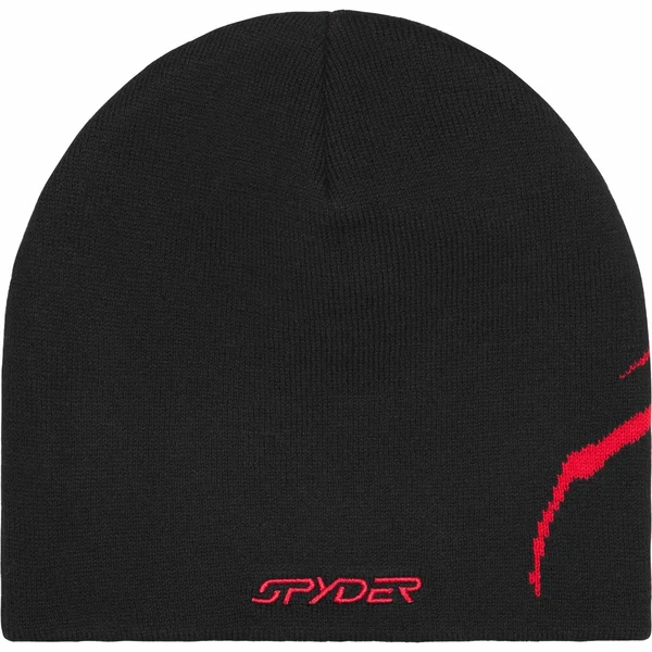 Supreme Spyder Beanie - Black (front)