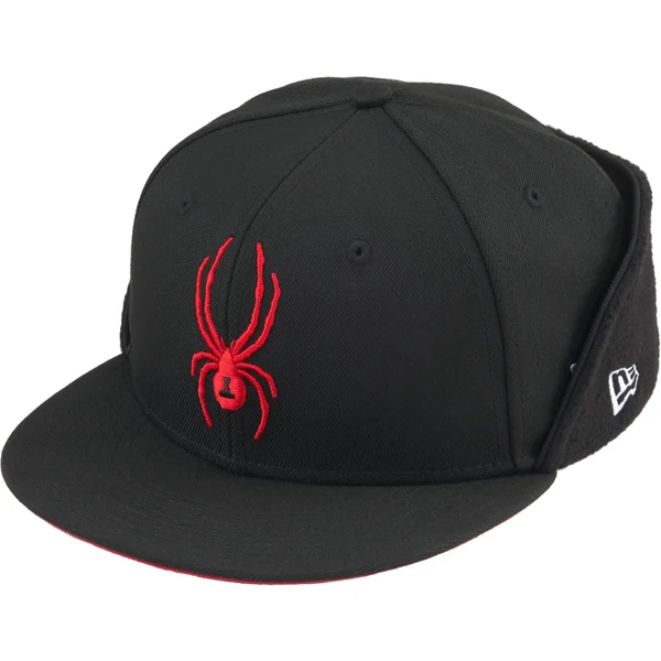 Supreme Spyder Earflap New Era - Black (front)
