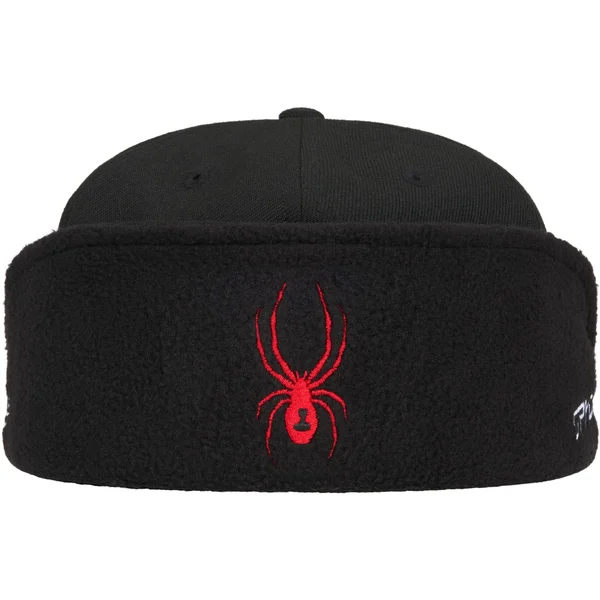 Supreme Spyder Earflap New Era - Black (front)