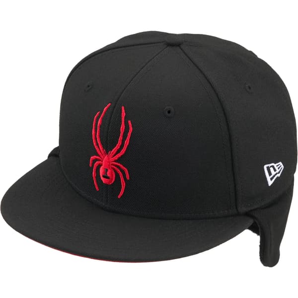 Supreme Spyder Earflap New Era - Black (front)