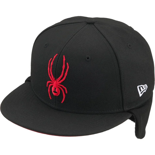 Supreme Spyder Earflap New Era - Black (front)