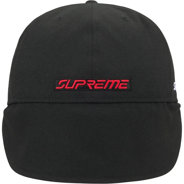 Supreme Spyder Earflap New Era - Black (front)