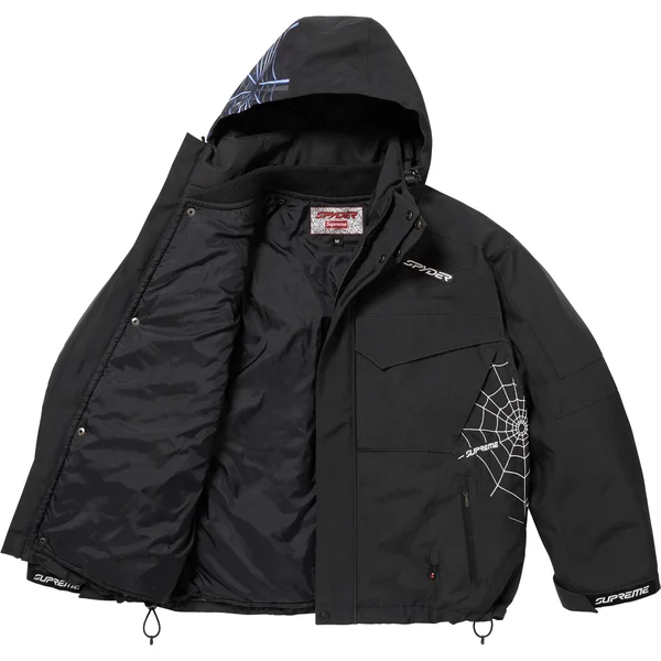 Supreme Spyder Technical Jacket - Black (front)
