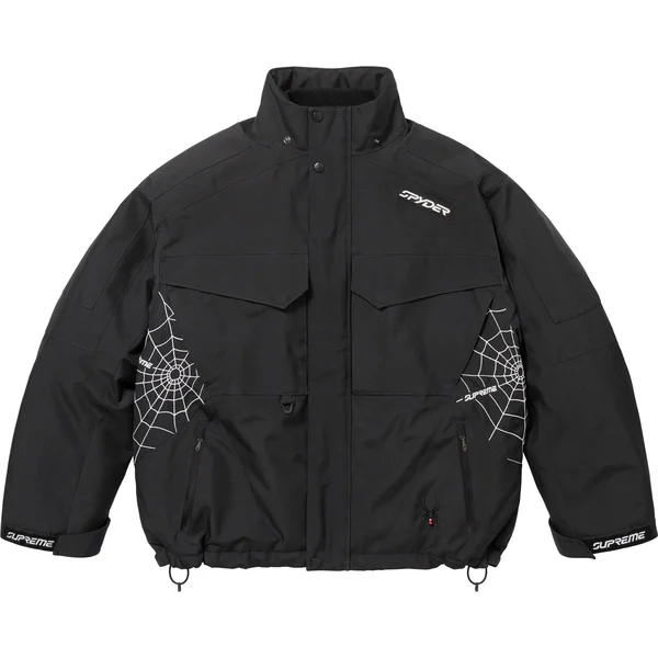 Supreme Spyder Technical Jacket - Black (front)