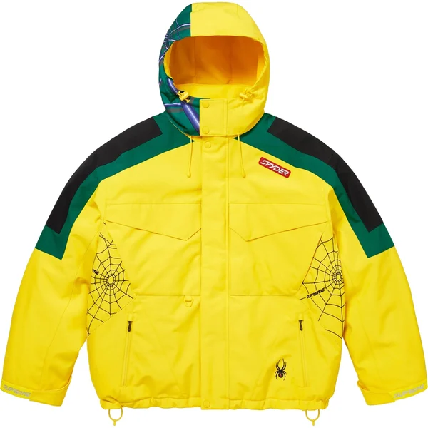 Supreme Spyder Technical Jacket - Yellow (front)