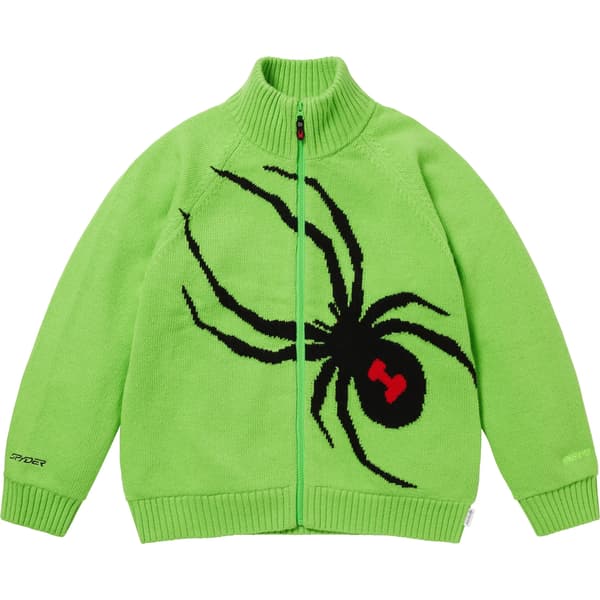 Supreme Spyder WINDSTOPPER Zip Up Sweater - Green (front)
