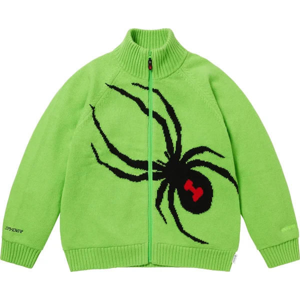 Supreme Spyder WINDSTOPPER Zip Up Sweater - Green (front)