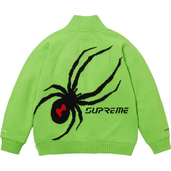 Supreme Spyder WINDSTOPPER Zip Up Sweater - Green (front)