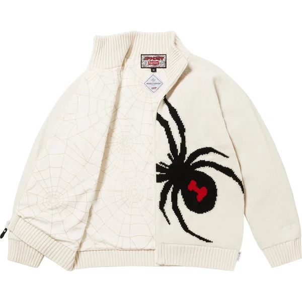 Supreme Spyder WINDSTOPPER Zip Up Sweater - Stone (front)