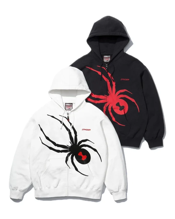 Supreme Spyder Zip Up Hooded Sweatshirt - Product Image