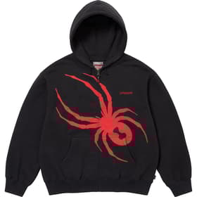 Supreme Spyder Zip Up Hooded Sweatshirt Black