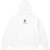 Supreme Spyder Zip Up Hooded Sweatshirt - White (front)