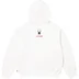 Supreme Spyder Zip Up Hooded Sweatshirt - White (front)