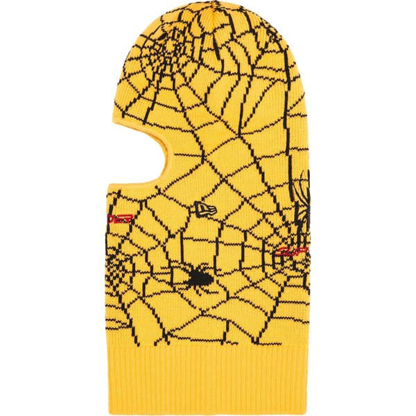 Supreme Spyder New Era Balaclava - Yellow (front)