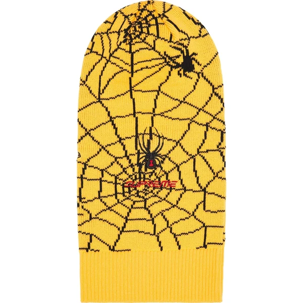 Supreme Spyder New Era Balaclava - Yellow (front)