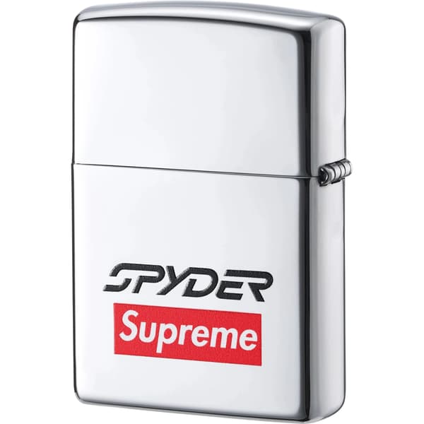 Supreme Spyder Zippo - Silver (front)